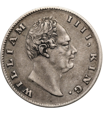 Indie Brytyjskie, William IV (1830-1837). 1 rupia 1835 F (c), Kolkata / Kalkuta