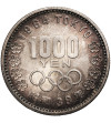 Japonia, Shōwa (1926-1989). 1000 Yen, rok 39 / 1964 AD, XVIII Letnie Igrzyska Olimpijskie, Tokio 1964