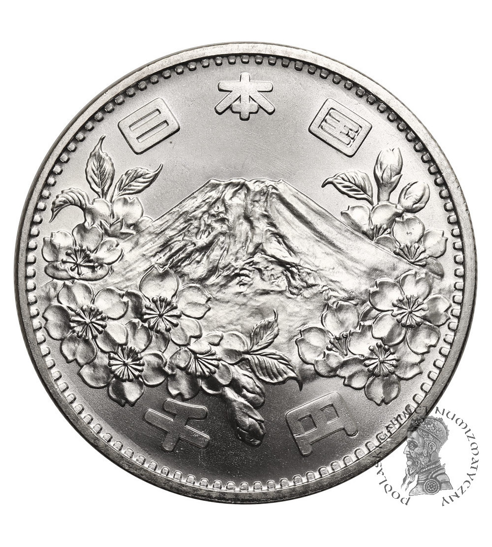 Japan, Shōwa (1926-1989). 1000 Yen, Yr. 39 / 1964 AD, XVIII Summer Olympic Games, Tokyo 1964