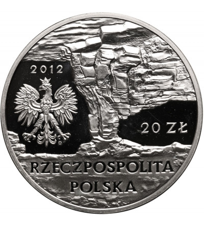 Polska. 20 złotych 2012, Krzemionki Opatowskie, Zabytki Kultury Materialnej w Polsce - Proof