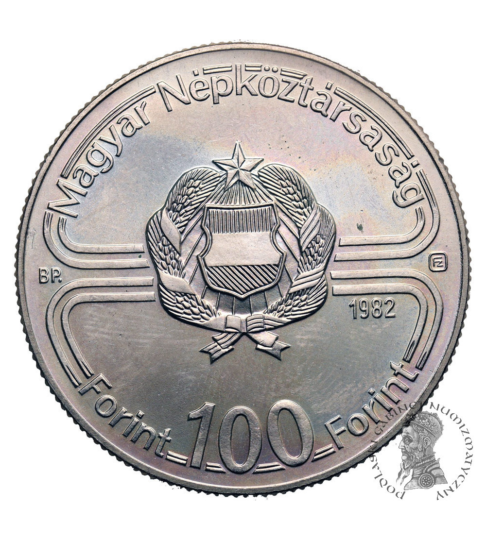 Węgry. 100 forintów 1982, Mistrzostwa Świata w Piłce Nożnej, Hiszpania 1982