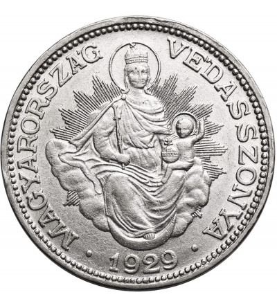 Hungary. 2 Pengő 1929, Miklós Horthy