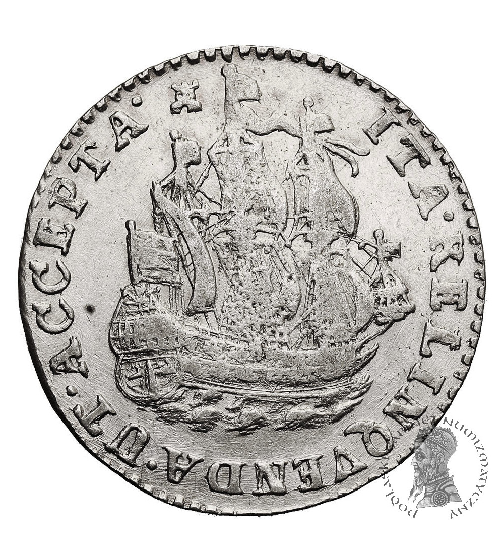 Netherlands, Province Zeeland  (1580-1795). 6 Stuivers (Scheepjesschelling) 1750, Middelburg Mint