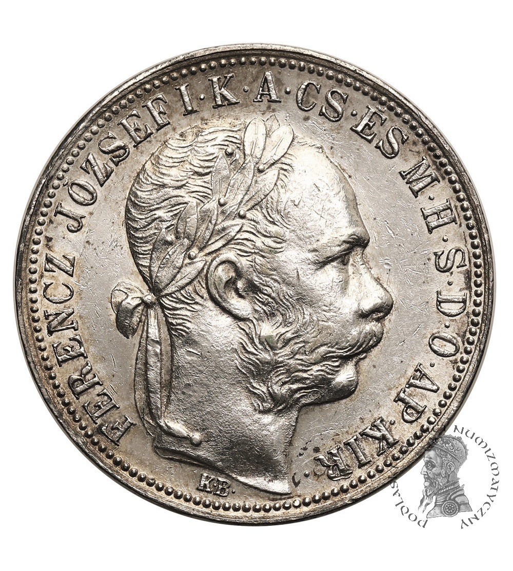 Hungary (Holy Roman Empire), Francis Joseph I (1848-1916). 1 Forint 1888 KB