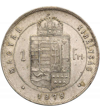 Hungary (Holy Roman Empire), Francis Joseph I (1848-1916). 1 Forint 1879 KB