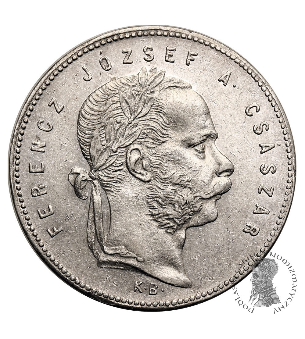 Hungary (Holy Roman Empire), Francis Joseph I (1848-1916). 1 Forint 1869 KB