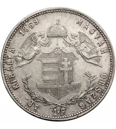 Hungary (Holy Roman Empire), Francis Joseph I (1848-1916). 1 Forint 1869 KB