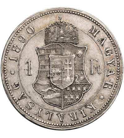 Węgry (Święte Cesarstwo Rzymskie), Franciszek Józef I (1848-1916). 1 forint 1890 KB