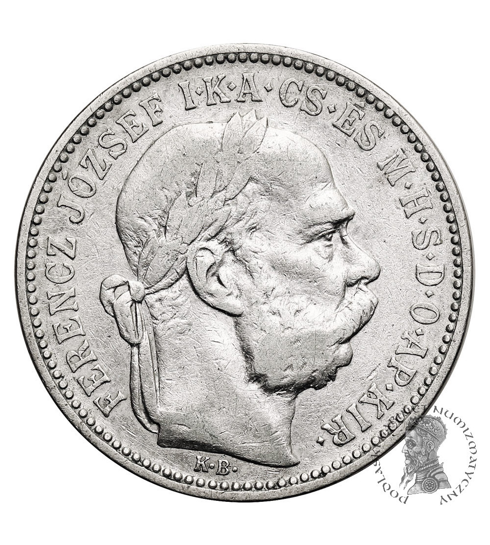 Węgry (Święte Cesarstwo Rzymskie), Franciszek Józef I (1848-1916). 1 korona 1895 KB