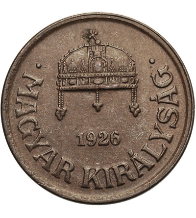 Hungary, Miklós Horthy (1920–1944). 1 Filler 1926 BP