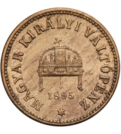 Węgry (Święte Cesarstwo Rzymskie), Franciszek Józef I (1848-1916). 2 filler 1895 KB