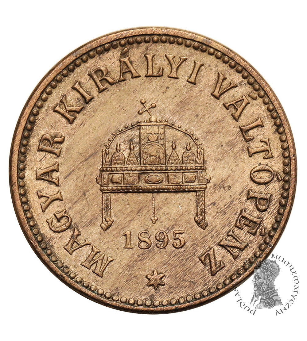 Hungary (Holy Roman Empire), Franz Joseph I (1848-1916). 2 Filler 1895 KB