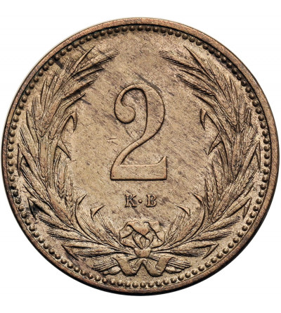 Hungary (Holy Roman Empire), Franz Joseph I (1848-1916). 2 Filler 1895 KB