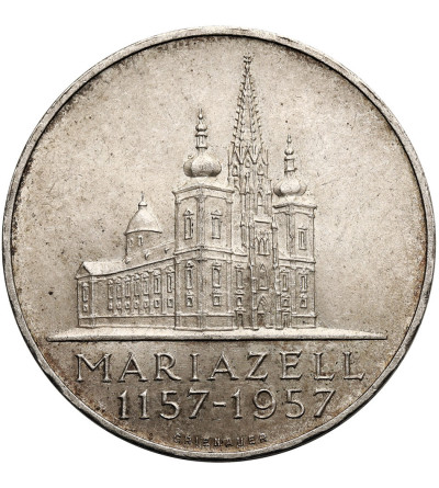 Austria. 25 Schilling 1957, Mariazell Basilica, 800th anniversary
