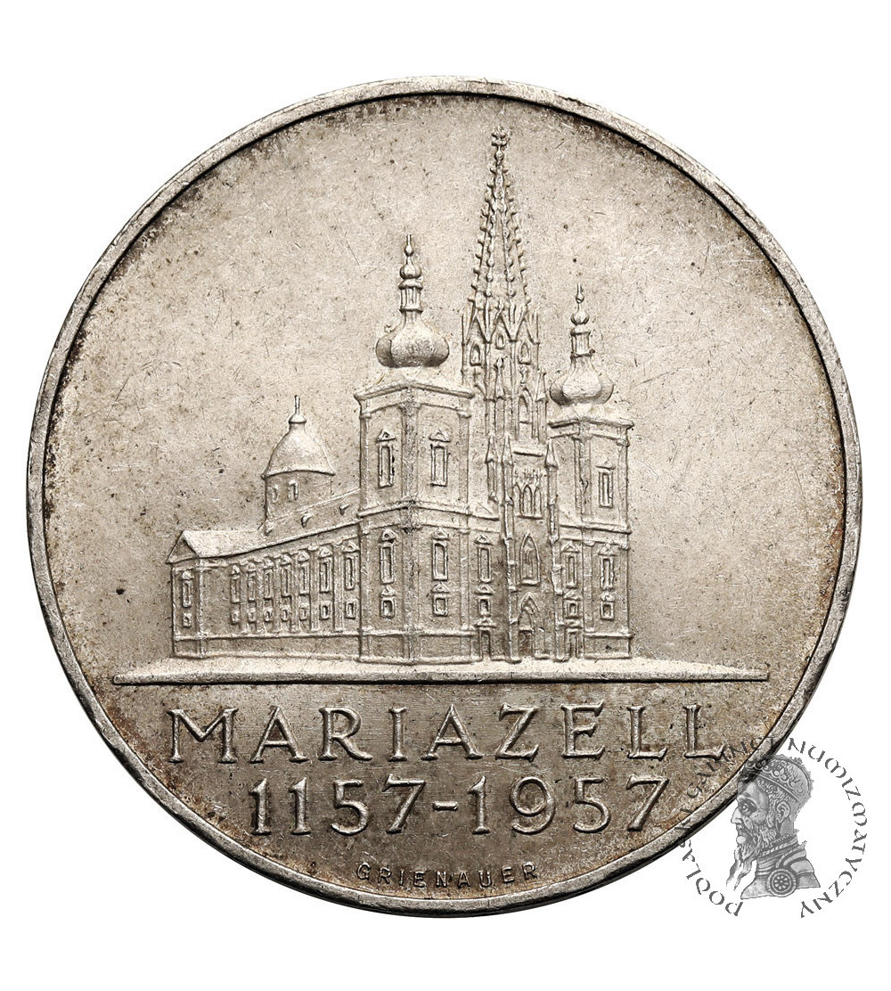 Austria. 25 schilling 1957, Bazylika w Mariazell, 800-lecie