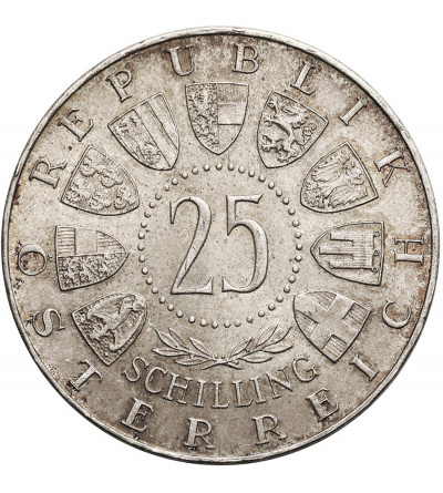 Austria. 25 Schilling 1957, Mariazell Basilica, 800th anniversary