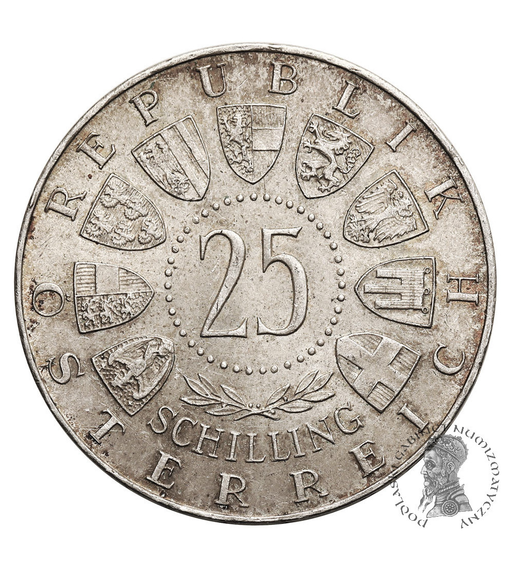 Austria. 25 schilling 1957, Bazylika w Mariazell, 800-lecie