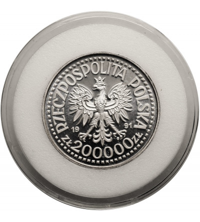 Polska. 200000 złotych 1991, Jan Paweł II - próba