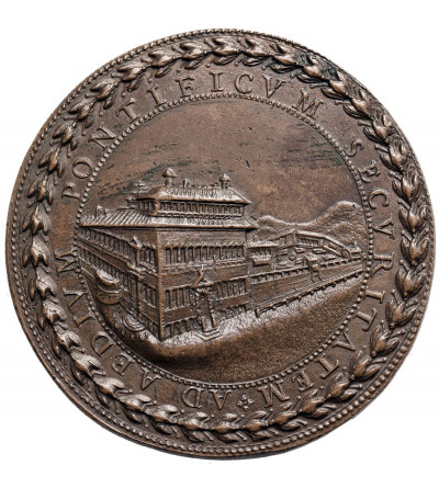 Włochy, Państwo Kościelne / Watykan, Urban VIII (1623-1644). Medal 1640 upamiętniający renowację Pałacu Kwirynalskiego