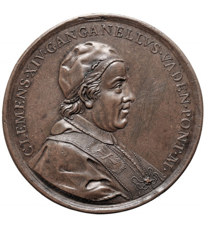Italy, Papal States / Vatican, Clement XIV (1769-1774). Medal commemorating his election as Pope (1769)