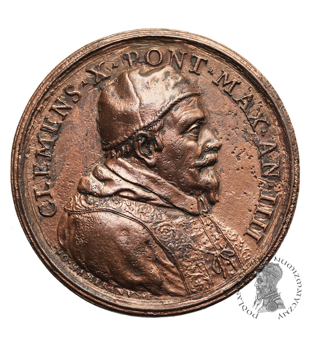 Italy, Papal States / Vatican, Clement X (1670–1676). Medal 1674, Ceres