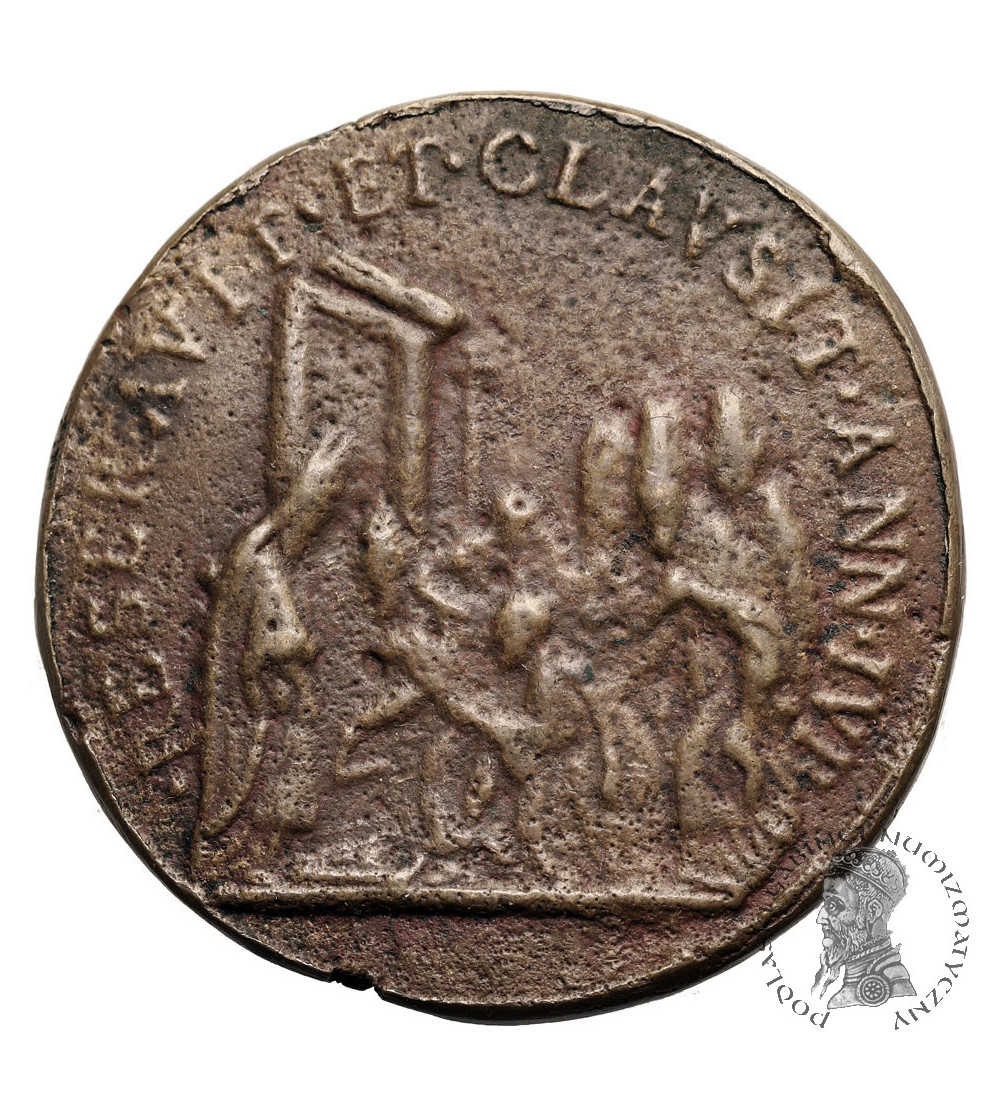 Włochy, Państwo Kościelne / Watykan, Klemens VII (1523-1534). Medal 1525 zamknięcie Drzwi Świętych