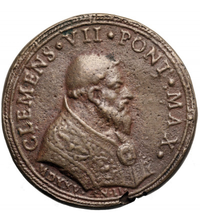 Włochy, Państwo Kościelne / Watykan, Klemens VII (1523-1534). Medal 1525 zamknięcie Drzwi Świętych