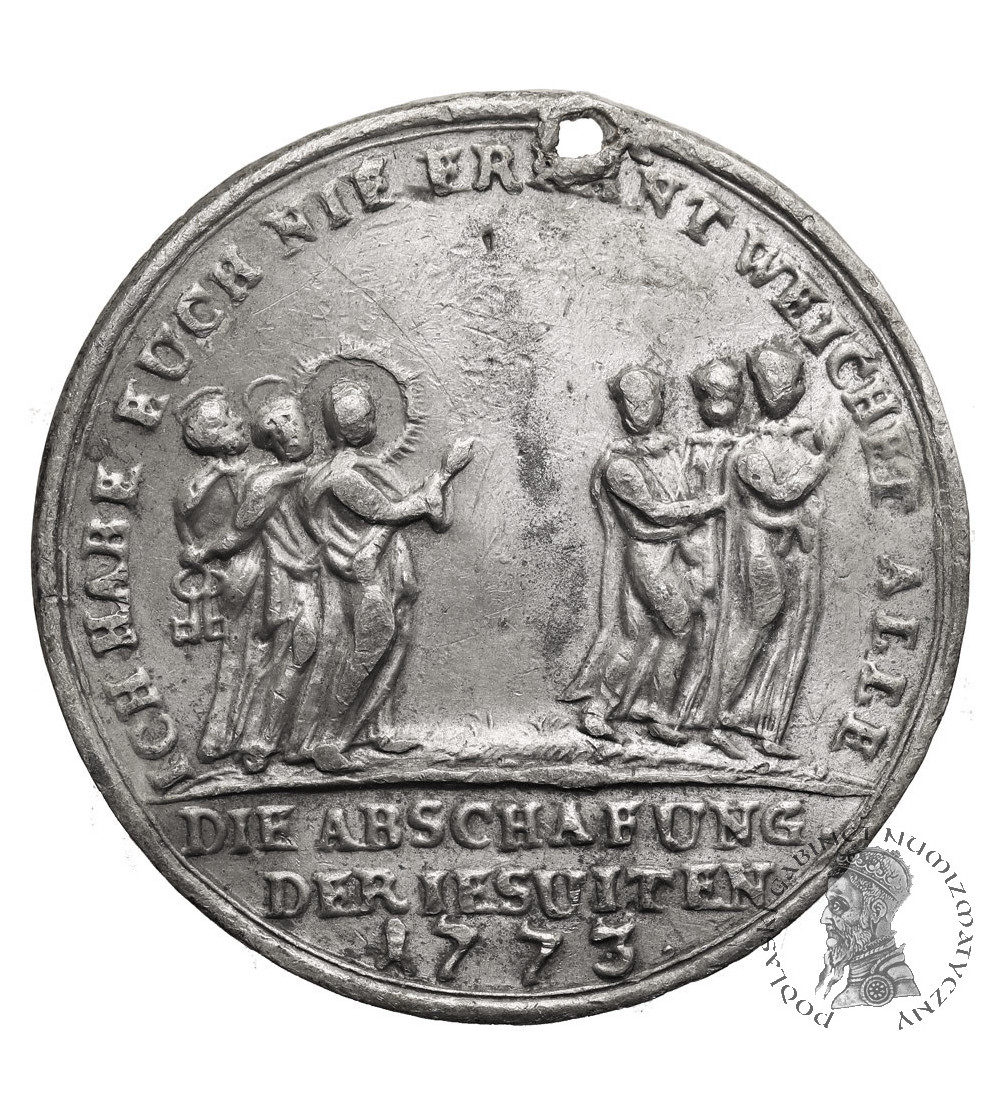 Włochy, Państwo Kościelne / Watykan, (Klemens XIV (1769-1774). Medal 1773 upamiętniający kasatę Zakonu Jezuitów