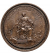 Włochy, Państwo Kościelne / Watykan, (Klemens XI (1700–1721). Medal 1702 religia chrześcijańska ponad ciemność