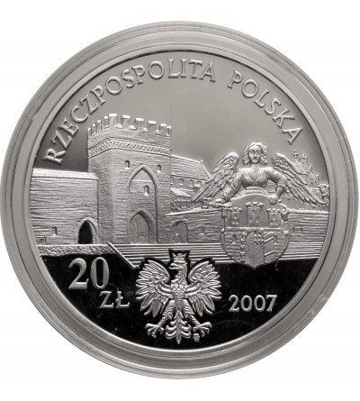 Polska. 20 złotych 2007, Średniowieczne miasto w Toruniu - Proof