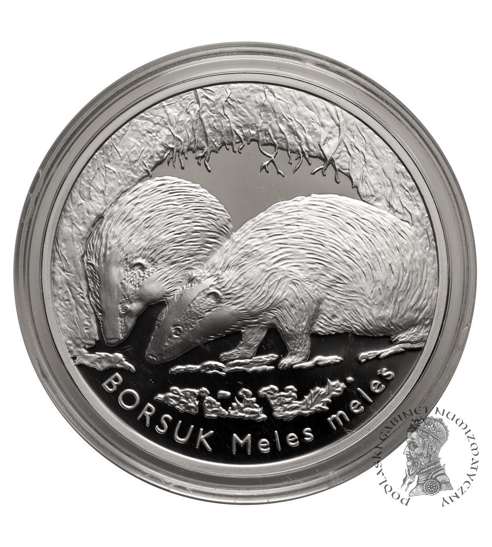 Poland. 20 Zlotych 2011, Badger (Meles meles) - Proof