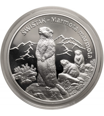 Poland. 20 Zlotych 2006, Marmot (Marmota marmota) - Proof