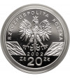 Polska. 20 złotych 2002, Żółw błotny (Emys orbicularis) - Proof