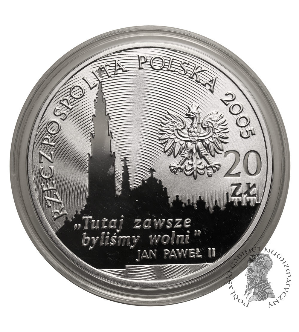 Polska. 20 złotych 2005, 350 lecie Obrony Jasnej Góry - Proof