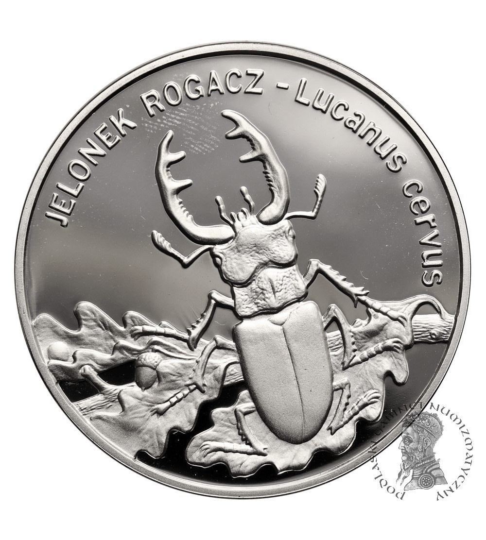 Poland. 20 Zlotych 1997, Stag Beetle (Lucanus cervus) - Proof