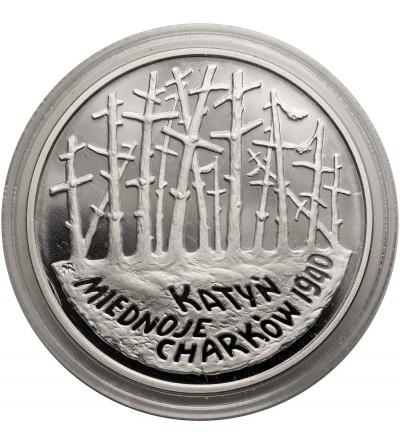 Polska. 20 złotych 1995, Katyń, Miednoje, Charków 1940 - Proof