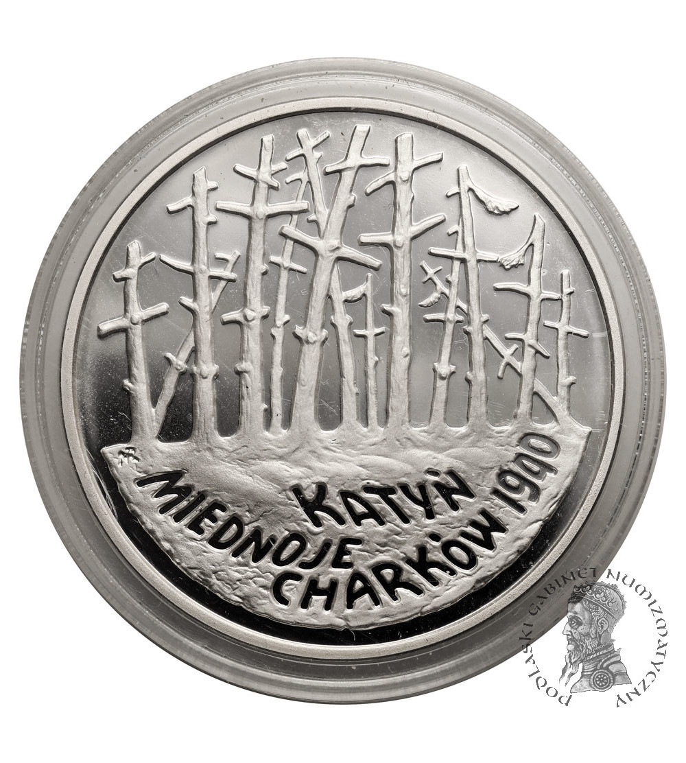 Polska. 20 złotych 1995, Katyń, Miednoje, Charków 1940 - Proof