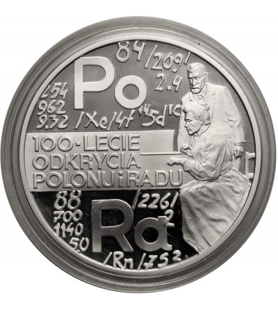 Poland. 20 Zlotych 1998, 100th Anniversary of the Discovery of Polonium and Radium - Proof
