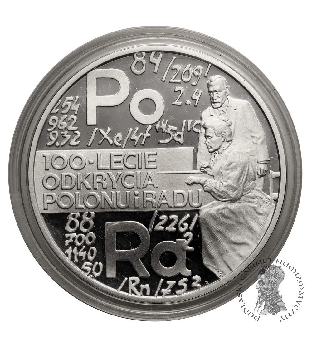 Poland. 20 Zlotych 1998, 100th Anniversary of the Discovery of Polonium and Radium - Proof