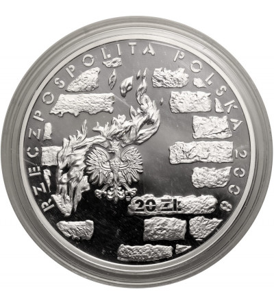 Polska. 20 złotych 2008, 65 rocznica Powstania w Getcie Warszawskim - Proof