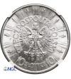 Polska. 10 złotych 1937, Warszawa, Józef Piłsudski - NGC MS 61