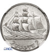 Poland. 2 Zlote 1936, Warsaw Mint, Sailing Ship - NGC MS 62