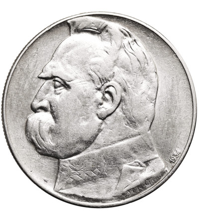 Poland. 10 Zlotych 1934, Pilsudski - Rifle Corps Eagle