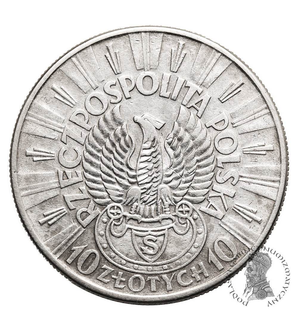 Polska. 10 złotych 1934, Józef Piłsudski - orzeł strzelecki