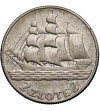 Poland. 2 Zlote 1936, Warsaw Mint, Sailing Ship