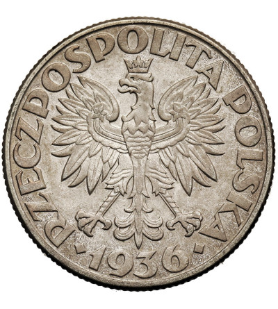 Polska. 2 złote 1936, Warszawa, żaglowiec