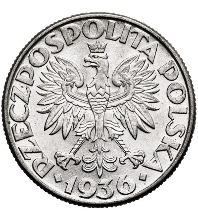 Poland. 2 Zlote 1936, Warsaw Mint, Sailing Ship