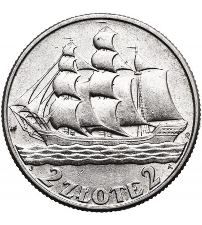 Polska. 2 złote 1936, Warszawa, żaglowiec
