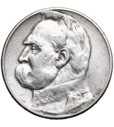 Polska. 5 złotych 1934,  Józef Piłsudski - orzeł strzelecki