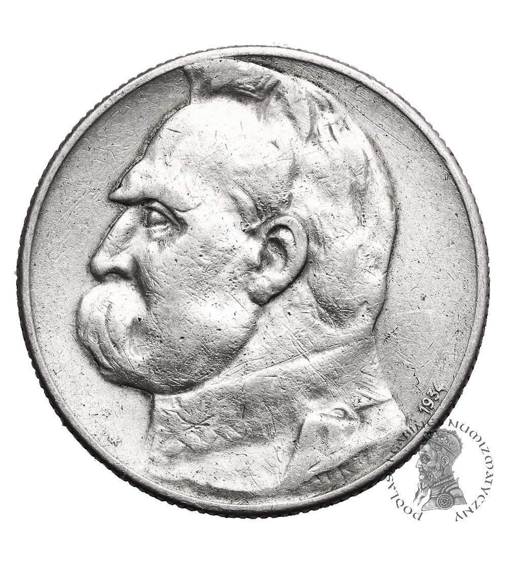 Polska. 5 złotych 1934,  Józef Piłsudski - orzeł strzelecki